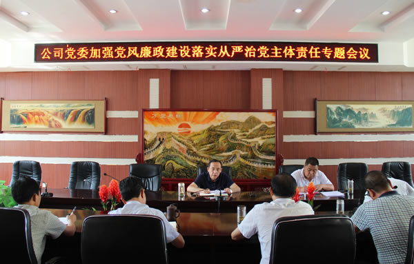 隴運(yùn)集團(tuán)公司黨委召開加強(qiáng)黨風(fēng)廉政建設(shè)，全面從嚴(yán)治黨落實(shí)主體責(zé)任專題會(huì)議