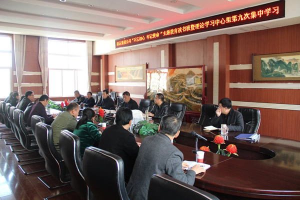 隴運(yùn)集團(tuán)公司黨委召開“不忘初心、牢記使命”主題教育讀書班暨理論學(xué)習(xí)中心組第九次集中學(xué)習(xí)（擴(kuò)大）會議
