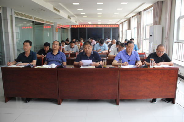 隴運集團公司傳達學(xué)習(xí)省第十四次黨代會精神